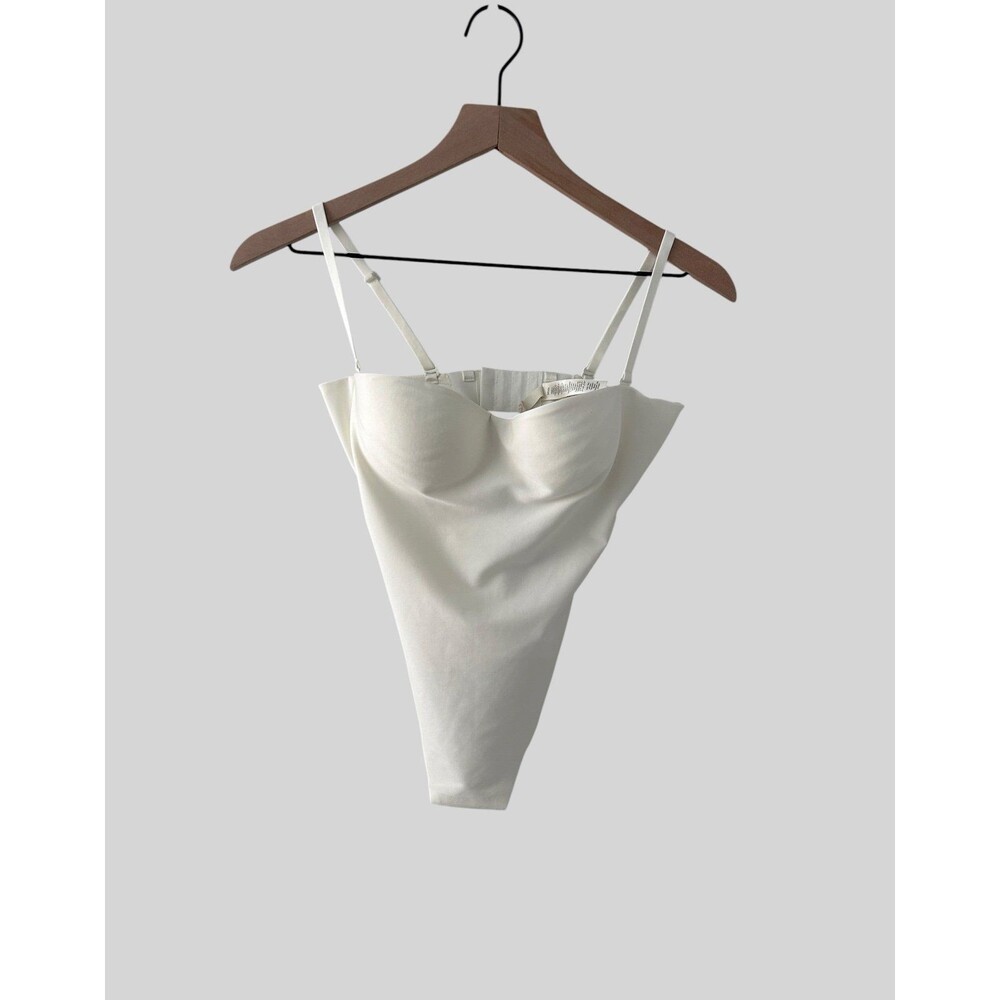 Skims Body Molded Underwire Bodysuit Small Ivory New with Tags Authentic